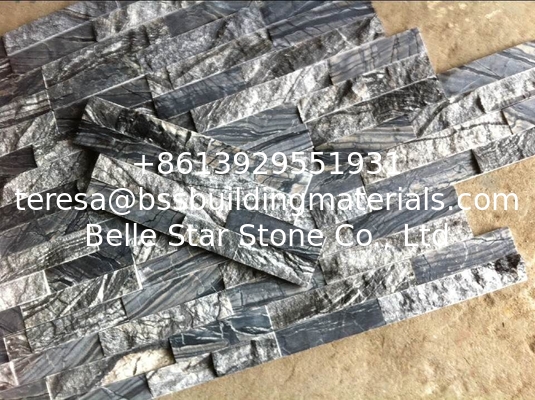 Black forest marble ledgestone,black wooden marble stone cladding,black marble stacked stone,marble culture stone