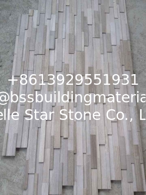White Wooden Marble 3D Culture Stone,White Serpeggiante Marble Ledgestone,Chenille White Marble Stacked stone,Wall Panel
