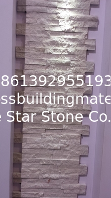 Wooden White Marble Stacked Stone,China Serpeggiante Marble Stone Panels,Chenille White Marble Culture Stone,Ledgestone