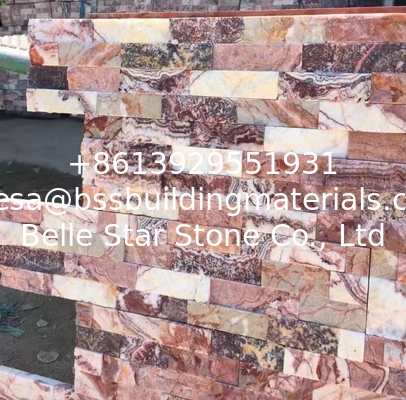 Glory Purple Marble Culture Stone,Purple Cream Marble Ledgestone,Red Jade Marble Stacked Stone,Stone Veneer