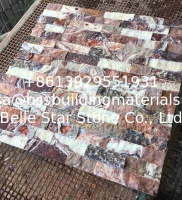 Glory Purple Marble Culture Stone,Purple Cream Marble Ledgestone,Red Jade Marble Stacked Stone,Stone Veneer
