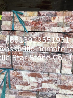 Glory Purple Marble Culture Stone,Purple Cream Marble Ledgestone,Red Jade Marble Stacked Stone,Stone Veneer