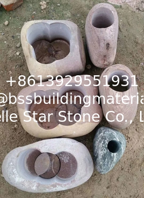 Natural Stone Flower Pot, Natural Stone Plant Pot, Garden Stone, Landscaping Stone, Home Decoration Stone