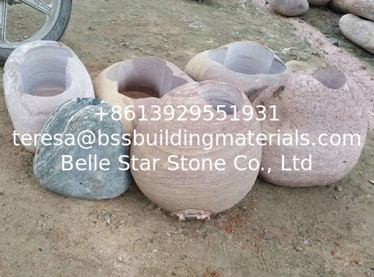 Natural Stone Flower Pot, Natural Stone Plant Pot, Garden Stone, Landscaping Stone, Home Decoration Stone