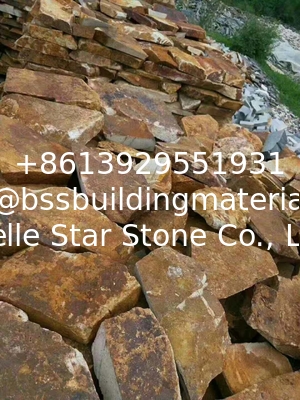 Multicolor Slate Retaining Wall Stone,Rusty Slate Garden Stone,Random Rustic Slate Stone,Landscaping Stone