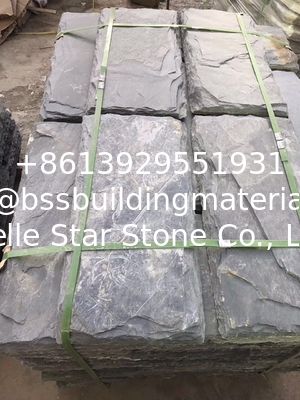Black Slate Wall Top Stone,Natural Black Wall Caps,Outdoor Retaining Wall Tops,Landscaping Wall Cap Stone