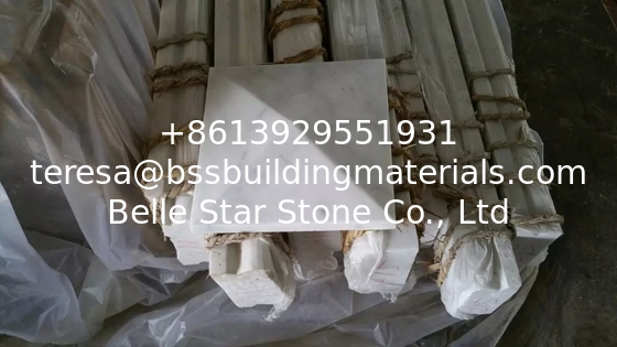 White Marble Column Cap, Wall Coping Stone, Guangxi White Marble Pillar Cap, China Carrara Marble Pier Cap