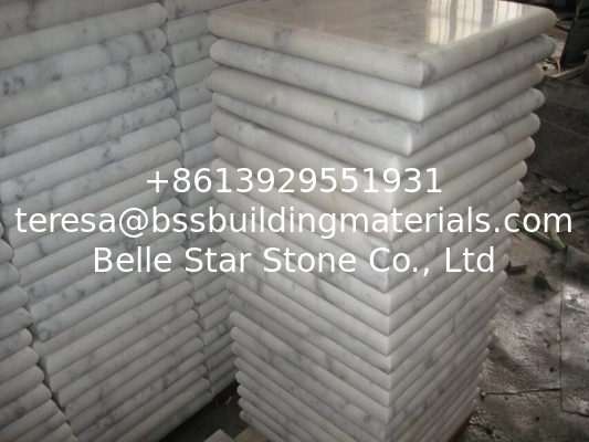 White Marble Column Cap, Wall Coping Stone, Guangxi White Marble Pillar Cap, China Carrara Marble Pier Cap