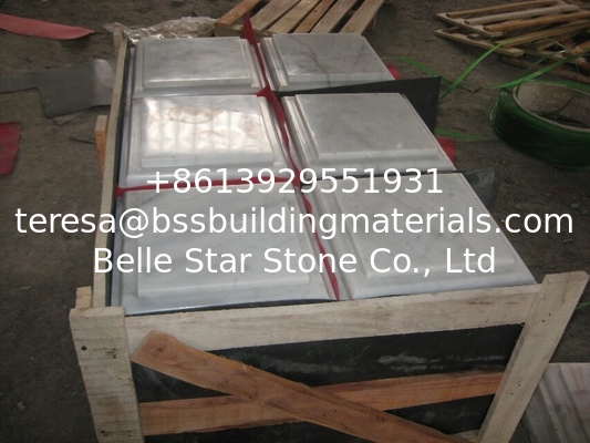 White Marble Column Cap, Wall Coping Stone, Guangxi White Marble Pillar Cap, China Carrara Marble Pier Cap