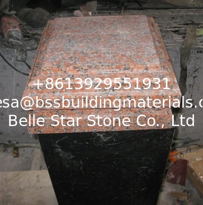 G562 Granite Column Cap, China Capao Bonito Granite Pillar Cap, Crown Red Granite Column Top