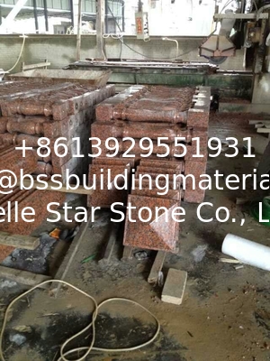 G562 Red Granite Baluster, Maple Leaf Red Granite Handrail, China Capao Bonito Granite Railing, Red Balustrade