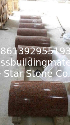 G562 Maple Leaf Red Granite Column, Crown Red Granite Roman Columns, China Capao Bonito Granite Columns