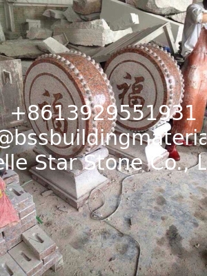 G562 Maple Leaf Red Granite Packing Stones,Capao Bonito Granite Packing Curb Stone,Red Granite Packing Stop Ball Stone