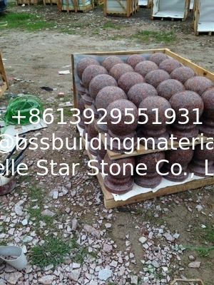 G562 Maple Leaf Red Granite Packing Stones,Capao Bonito Granite Packing Curb Stone,Red Granite Packing Stop Ball Stone