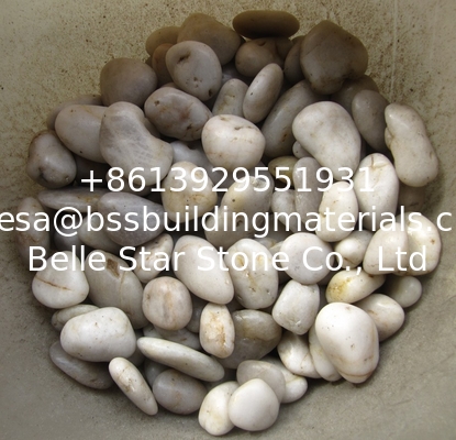 Polished White Pebble Stones,White Cobble Stones,White River Stones,Cobble River Pebbles,Landscaping Pebbles