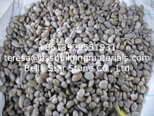 Polished White Pebble Stones,White Cobble Stones,White River Stones,Cobble River Pebbles,Landscaping Pebbles