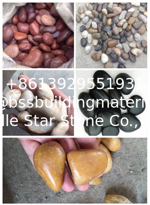 Polished Pebble Stones,Yellow Cobble Stones,Yellow River Stones,Cobble River Pebbles,Landscaping Pebbles