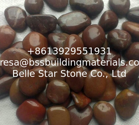 Polished Pebble Stones,Red Cobble Stones,Red River Stones,Cobble River Pebbles,Landscaping Pebbles