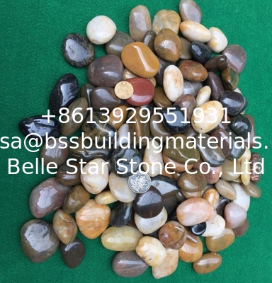 Polished Pebble Stones,Colorful Cobble Stones,Multicolor River Stones,Cobble River Pebbles,Landscaping Pebbles