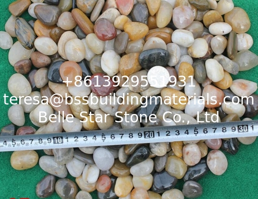 Polished Pebble Stones,Colorful Cobble Stones,Multicolor River Stones,Cobble River Pebbles,Landscaping Pebbles