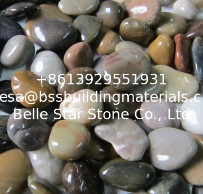 Polished Pebble Stones,Colorful Cobble Stones,Multicolor River Stones,Cobble River Pebbles,Landscaping Pebbles