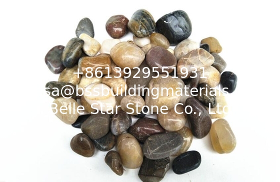 Polished Pebble Stones,Colorful Cobble Stones,Multicolor River Stones,Cobble River Pebbles,Landscaping Pebbles
