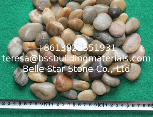 Polished Pebble Stones,Colorful Cobble Stones,Multicolor River Stones,Cobble River Pebbles,Landscaping Pebbles