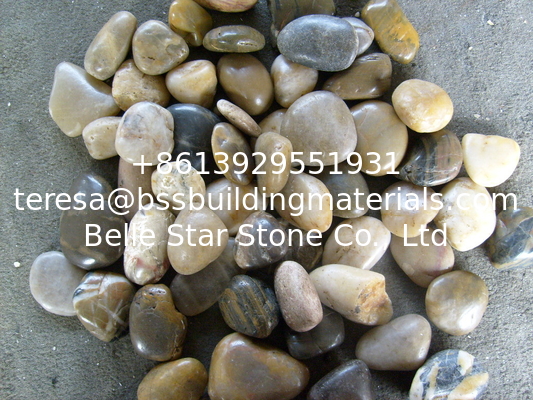 Polished Pebble Stones,Colorful Cobble Stones,Multicolor River Stones,Cobble River Pebbles,Landscaping Pebbles