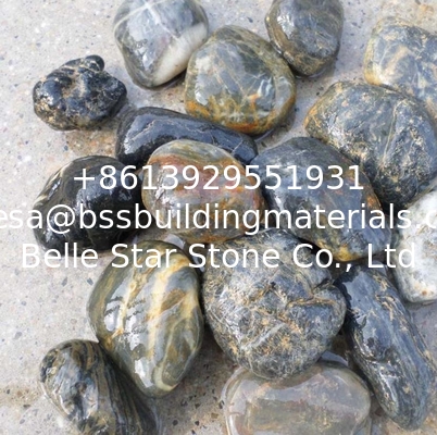 Polished Pebble Stones with Grain, Cobble Stones, River Stones,Cobble River Pebbles,Landscaping Pebbles