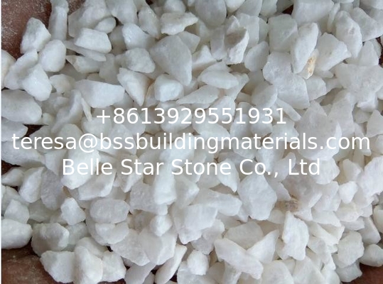 White Gravel,White Crushed Stone,Broken Stones,White Machine-Made Pebbles,Landscaping Gravels