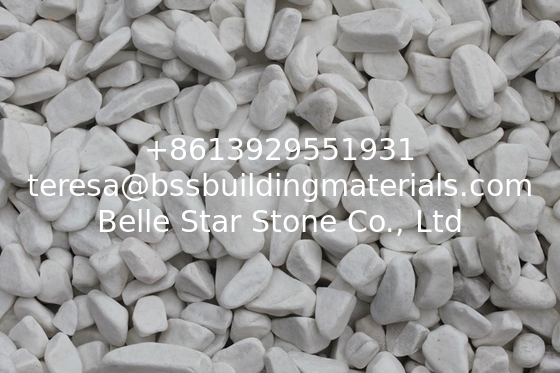 White Gravel,White Crushed Stone,Broken Stones,White Machine-Made Pebbles,Landscaping Gravels