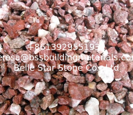 Red Gravel,Red Crushed Stone,Broken Stones,Red Machine-Made Pebbles,Landscaping Gravels
