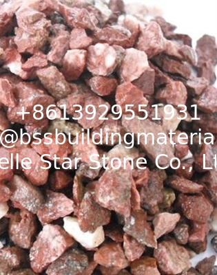 Red Gravel,Red Crushed Stone,Broken Stones,Red Machine-Made Pebbles,Landscaping Gravels