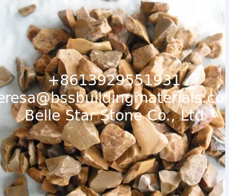 Yellow Gravel,Yellow Crushed Stone,Broken Stones,Yellow Machine-Made Pebbles,Landscaping Gravels