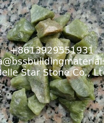 Jade Green Gravel,Yellow Crushed Stone,Broken Stones,Green Machine-Made Pebbles,Landscaping Gravels