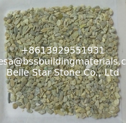 Jade Green Gravel,Yellow Crushed Stone,Broken Stones,Green Machine-Made Pebbles,Landscaping Gravels