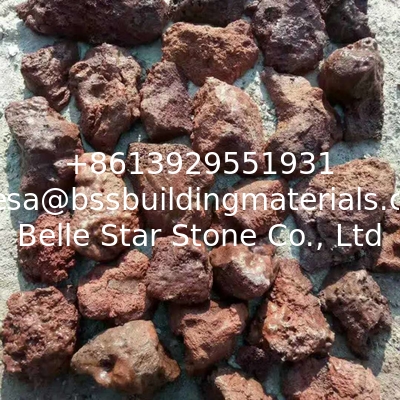 Red/Brown Lava Stone Rock,Lava Stone Pebbles,Red Lava Stone Cladding,Red Basalt Pebbles
