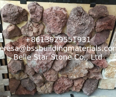 Red/Brown Lava Stone Rock,Lava Stone Pebbles,Red Lava Stone Cladding,Red Basalt Pebbles