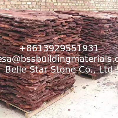 Red/Brown Lava Stone Random Flagstones,Lava Irregular Flagstones,Basalt Crazy Stones,Lava Random Stones