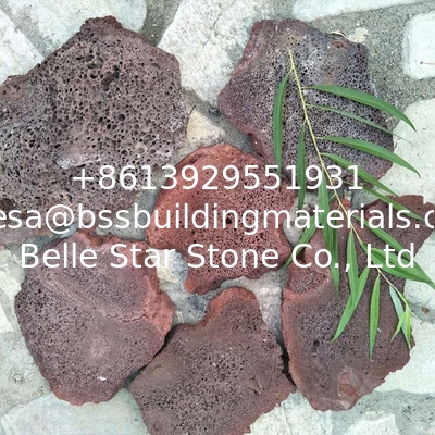 Red/Brown Lava Stone Random Flagstones,Lava Irregular Flagstones,Basalt Crazy Stones,Lava Random Stones