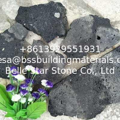 Black Lava Stone Random Flagstones,Lava Irregular Flagstones,Basalt Crazy Stones,Lava Random Stones