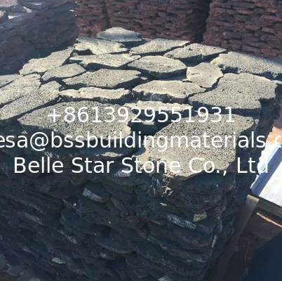Black Lava Stone Random Flagstones,Lava Irregular Flagstones,Basalt Crazy Stones,Lava Random Stones
