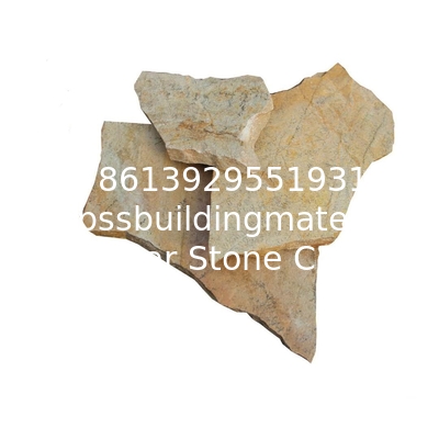 New Yellow Slate Random Flagstones,Slate Irregular Flagstones,Slate Crazy Stones,Yellow Random Stones