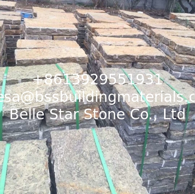 New Yellow Slate Stepping Stones,Yellow Stepping Stairs,Yellow Patio Stones,Slate Pavement,Stone Pavers