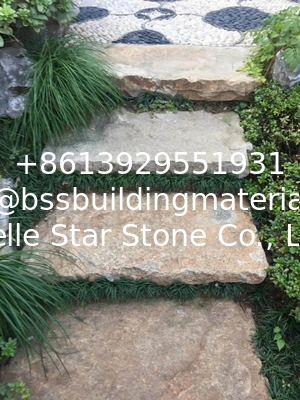 New Yellow Slate Stepping Stones,Yellow Stepping Stairs,Yellow Patio Stones,Slate Pavement,Stone Pavers