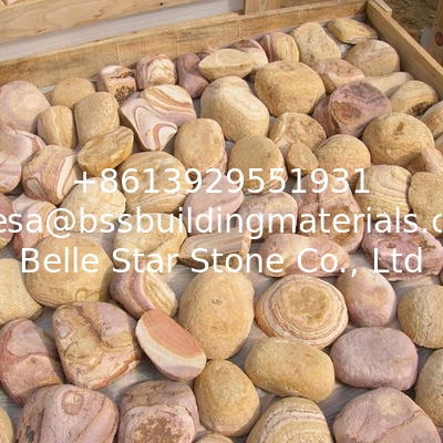 Yellow Sandstone Pebble Wall Stones,Landscaping Pebbles,Pebble L Corner Stone,Pebble Wall Cladding,Pebble Stones