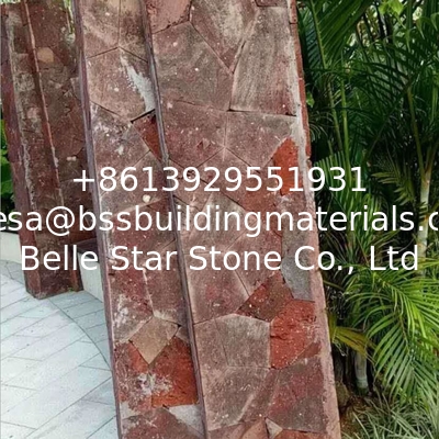 Red Lava Stone Flagstone,Basalt Flagstone Wall Cladding,Red Flagstone Walkway,Flagstone Patios