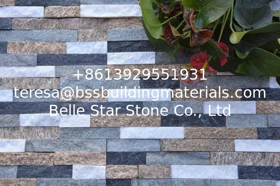 Quartzite Granite Culture Stone,Multicolor Stone Cladding,Natural Thin Stone Veneer,Ledgestone,Stone Panels