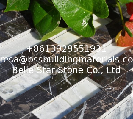 White Black 3D Marble Culture Stone,Marble Stone Cladding,Natural Stone Veneer,Marble Ledgestone