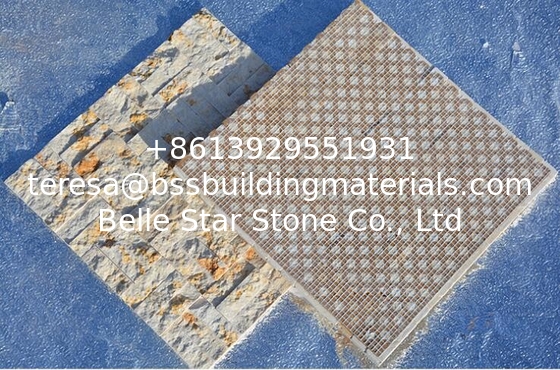 Golden Yellow Marble Mosaic,Natural Marble Wall Mosaic,Marble Stone Mosaic,Yellow Mosaic Wall Tiles